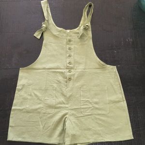 New Sage Green Cotton Overall SZ L